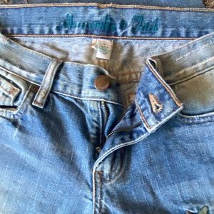 Abercrombie & Fitch Women's Flare Embroidered Floral Jeans
